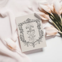 Retro Handmade Victorian Baroque Ornament Wedding