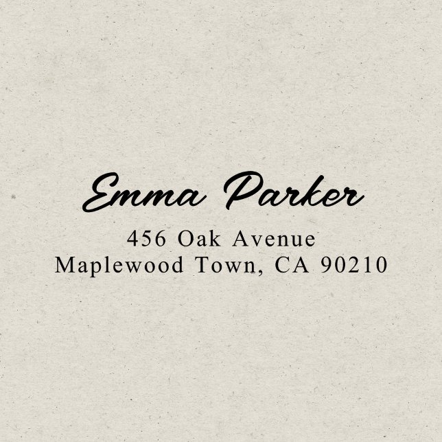 Retro Handwritten Script Simple Self-inking Stamp (Creator Uploaded)