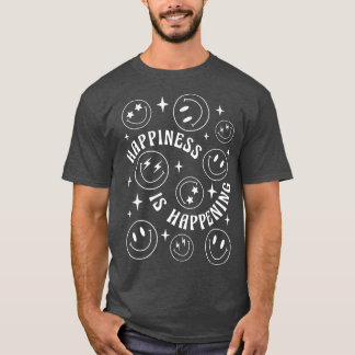 Retro Happiness Is Happening Mental Health Inspira T-Shirt