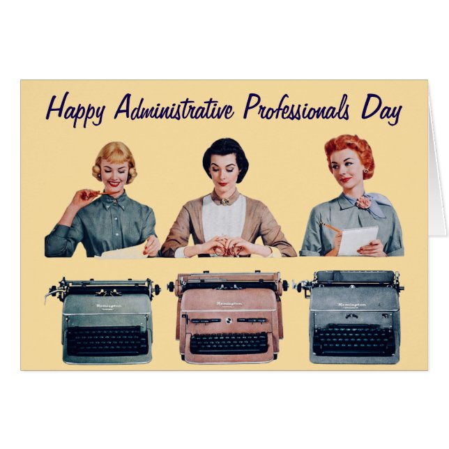 Retro Happy Administrative Professionals Day  (Front Horizontal)