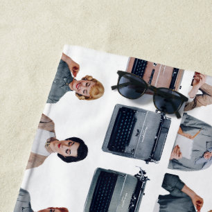 Retro Happy Administrative Professionals Day Beach Towel