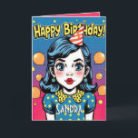 Retro Happy Birthday Daughter Card<br><div class="desc">Celebrate someone's special day with this cheerful Happy Birthday card! Featuring vibrant colours and playful typography, this card is perfect for spreading joy and love. Whether you're sending birthday wishes to a friend, family member, or coworker, this delightful card is sure to bring a smile to their face. Left blank...</div>