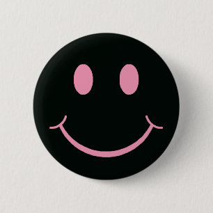 Retro Happy Face 6 Cm Round Badge