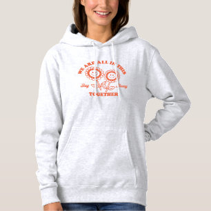 Retro Happy Flower Graphic Hoodie