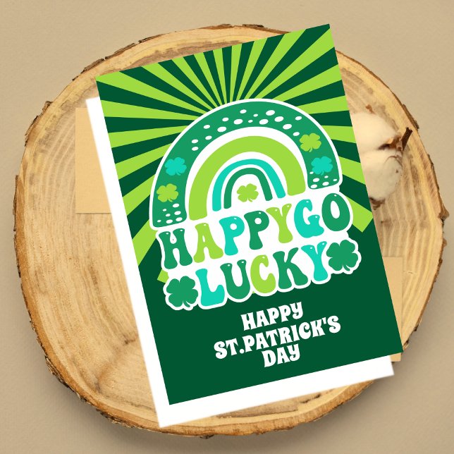 Retro Happy Go Lucky St. Patrick's Day Card (Creator Uploaded)