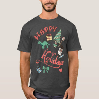 Retro Happy Holidays T-Shirt