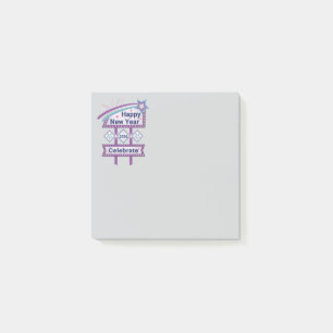 Retro Happy New Year Sign – Celebrate Marquee Post-it Notes