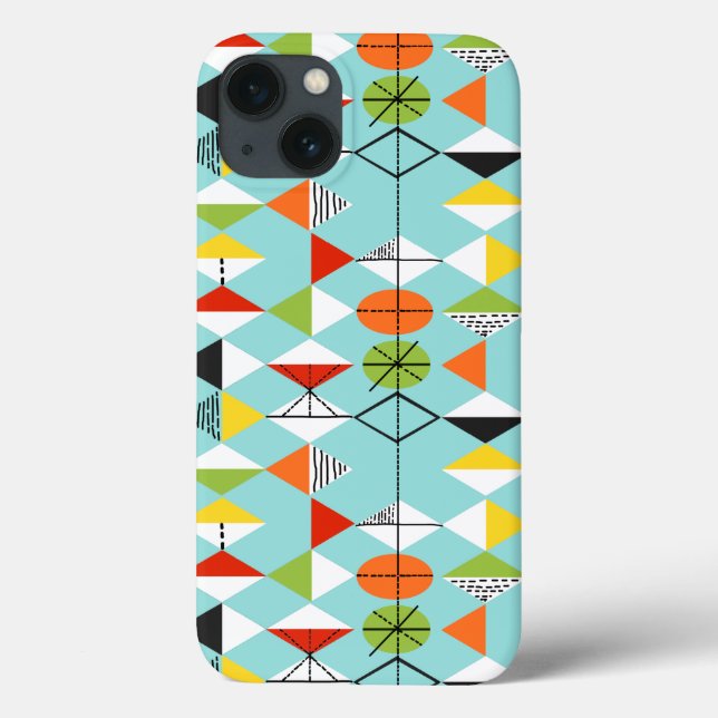Retro Harlequin Pattern iPhone 6/6S Case (Back)