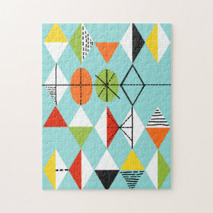 Retro Harlequin Pattern Puzzle