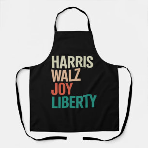 Retro Harris Waltz 2024 Harris Walz Joy Liberty Apron
