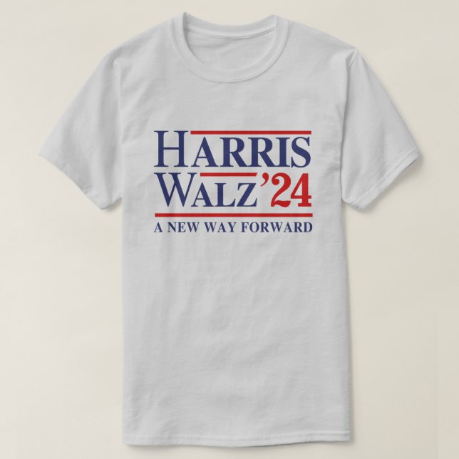 Retro Harris Walz '24 - New way forward T-Shirt (Design Front)