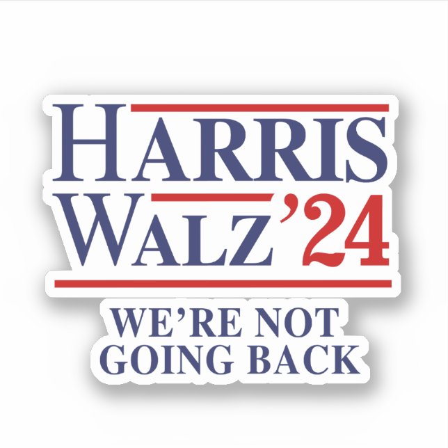 Retro Harris Walz '24 - We're not going back (Front)