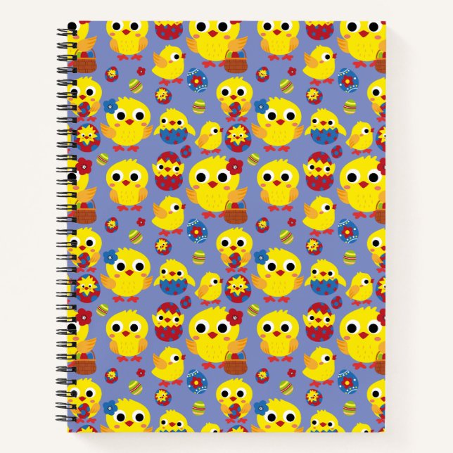 Retro Hatch Easter Eggs Notebook (Front)