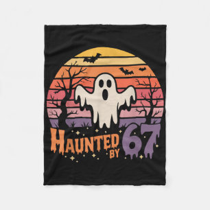 Retro Haunted Meme 67 Six Seven 6 7  Fleece Blanket