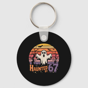 Retro Haunted Meme 67 Six Seven 6 7  Key Ring