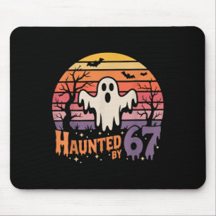 Retro Haunted Meme 67 Six Seven 6 7 Mouse Pad