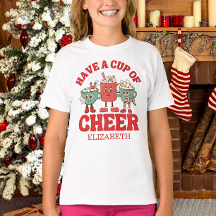 Retro Have A Cup Of Cheer Christmas T-Shirt