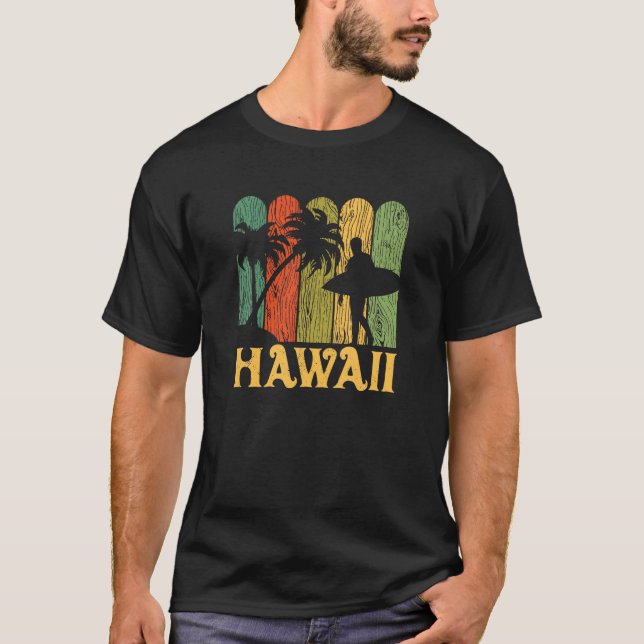 Retro Hawaii For Summer Vacation T Shirt (Front)