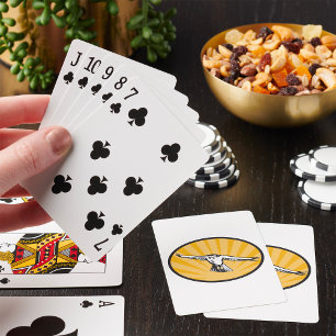 Retro Hawk Flying Playing Cards