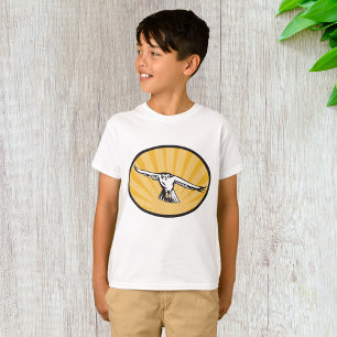 Retro Hawk Flying T-Shirt