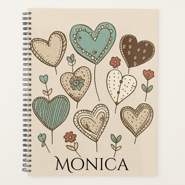 Retro Heart Planner (Front)
