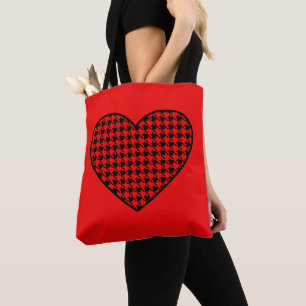 Retro Heart Tote Bag