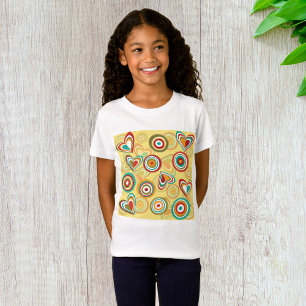 Retro Hearts And Circles T-Shirt