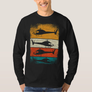 Retro Helicopter For Men Women Helicopter Pilot 1 T-Shirt