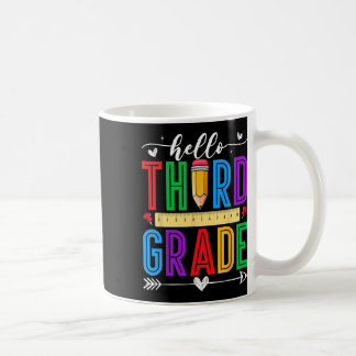 Retro Hello 3rd Grade First Day Of School Boys Gir Coffee Mug