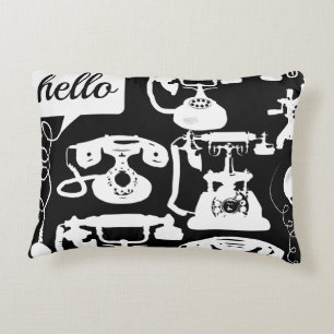 Retro Hello Any Colour Telephone Pattern Decorative Cushion