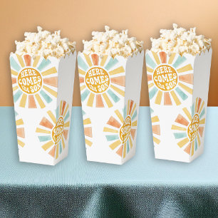 Retro Here Comes The Son Baby Shower Favour Box