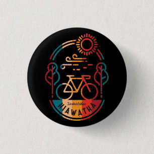 Retro Hiawatha Bike Trail 3 Cm Round Badge