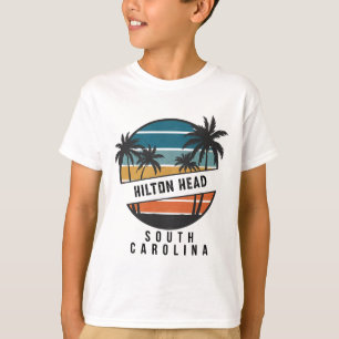 Retro Hilton Head South Carolina Surfboard Surfing T-Shirt
