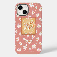 Retro Hippie Daisies Floral Sunshine 1960s 1970s