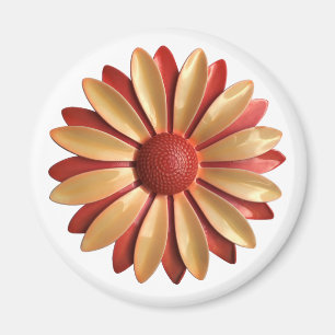 Retro Hippie Daisy Flower - Floral Spring Vintage Magnet