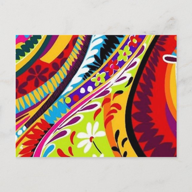 Retro Hippie Designs Postcard (Front)
