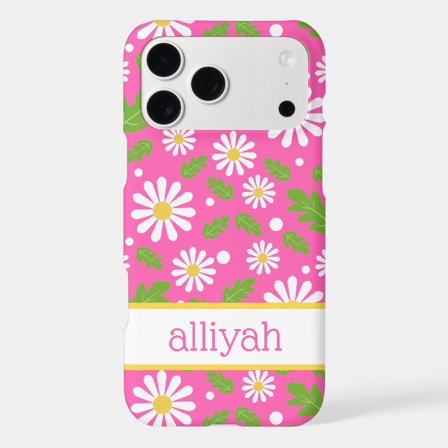 Retro Hippie Flowers Daisy Pattern (Back)
