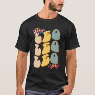 Retro Hippie Leo Zodiac Sign Outfit For Birthday P T-Shirt