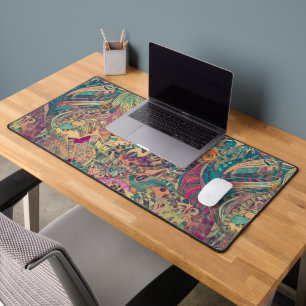 Retro Hippie: Mosaic Fantasy Desk Mat