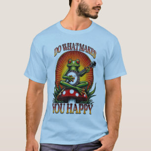 Retro Hippie: Sunshine Serenade Froggy Jam Session T-Shirt