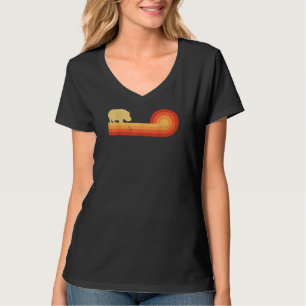 Retro Hippopotamus 60s 70s Hippo T-Shirt