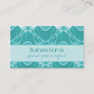 Retro Hipster Business Card, Turquoise Card