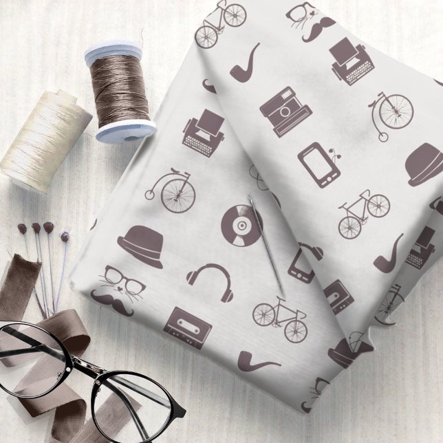 Retro Hipster Graphics #3 ID1073 Fabric (Creator Uploaded)