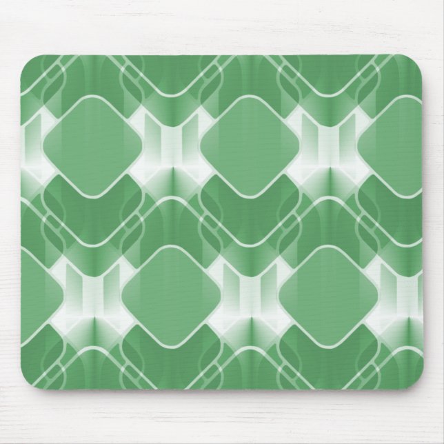 Retro Hipster Mousepad, Green Mouse Pad (Front)