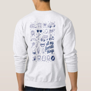 Retro Hobbies and Travel Aesthetic Sweatshirt