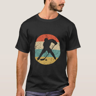 Retro Hockey Player 1960'S 1970'S Vintage Style Ic T-Shirt