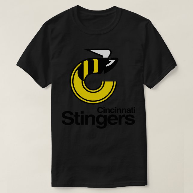 Retro Hockey WHA Cincinnati Stingers Hockey Team S T-Shirt (Design Front)