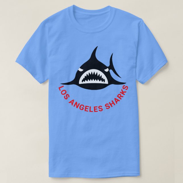 Retro Hockey WHA Los Angeles Sharks Hockey Team T-Shirt (Design Front)