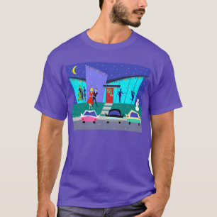 Retro Holiday Cartoon Party T-Shirt