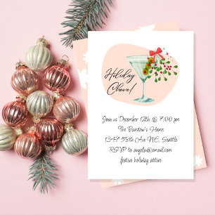 Retro Holiday Cheer Party Invitation